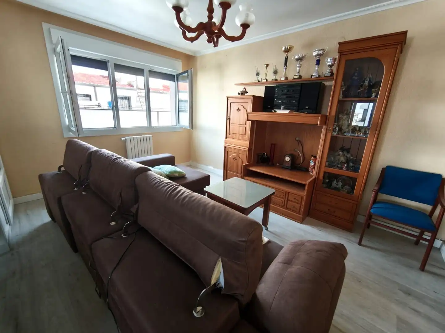Living room of Flat for rent in Albacete  with Heating, Furnished and Balcony
