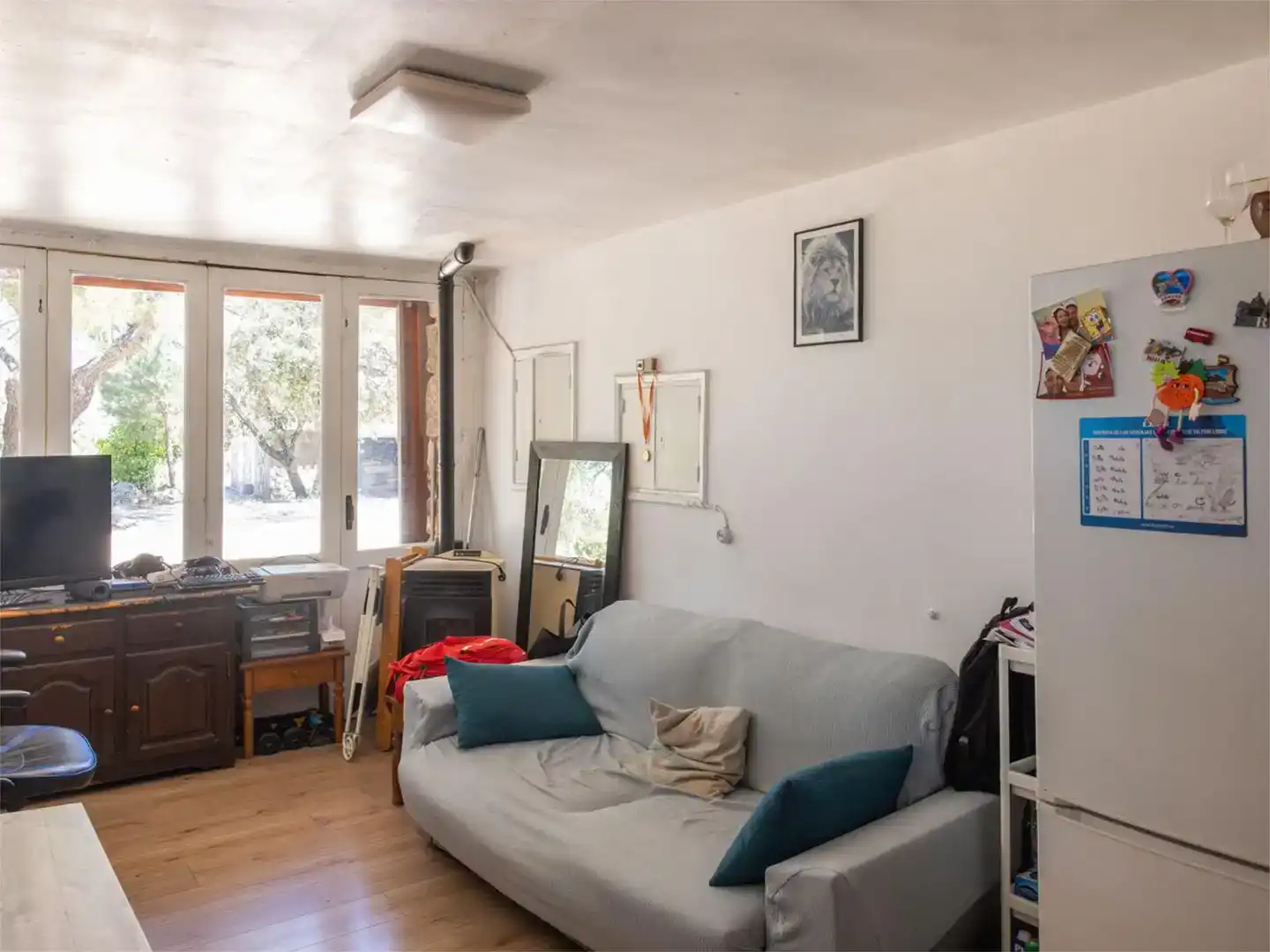 Sala d'estar de Finca rústica en venda en Fresnedillas de la Oliva, Madrid