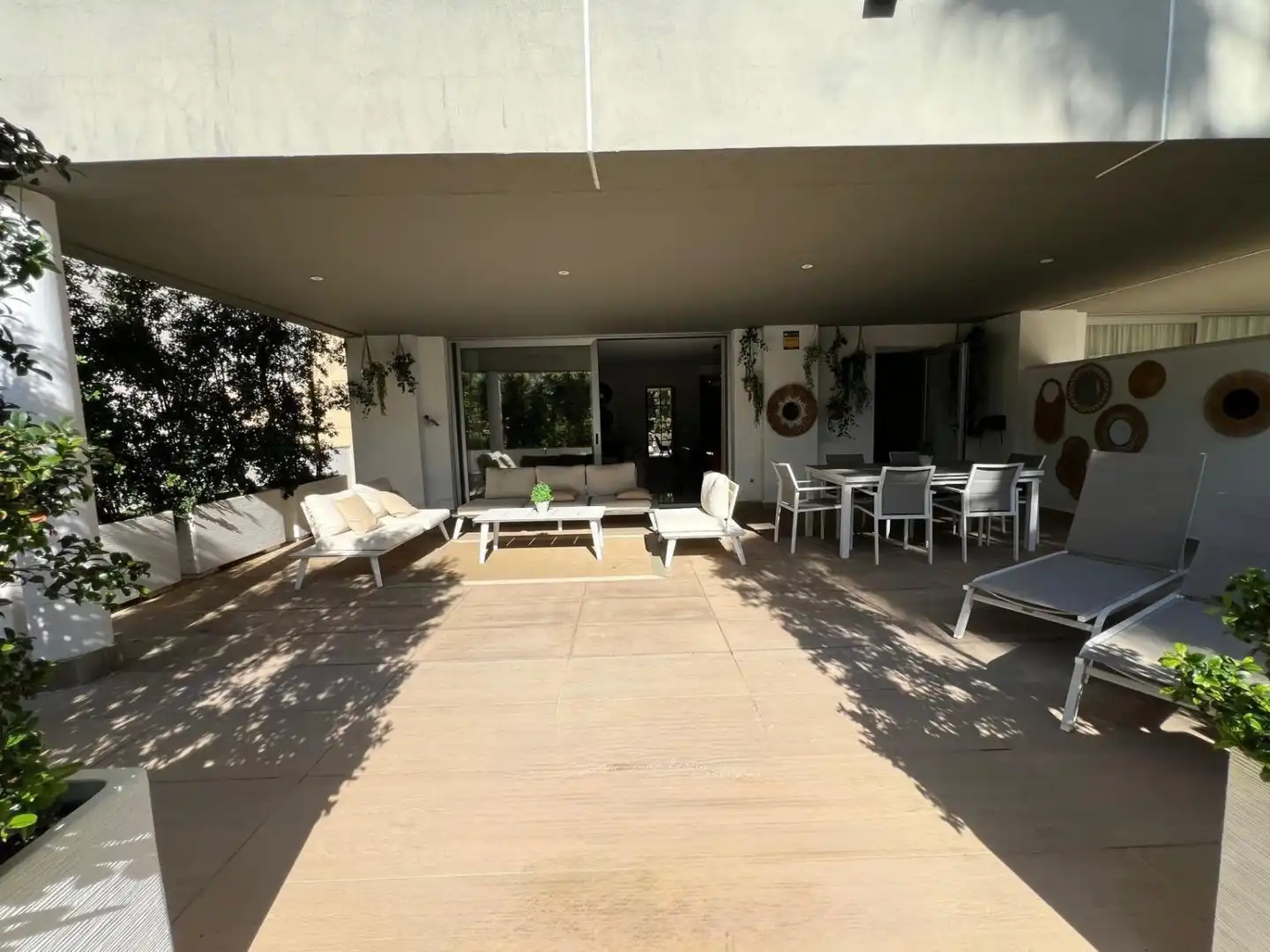 Terrace of Apartments for rent in Marbella  with Air Conditioner, Heating and Furnished