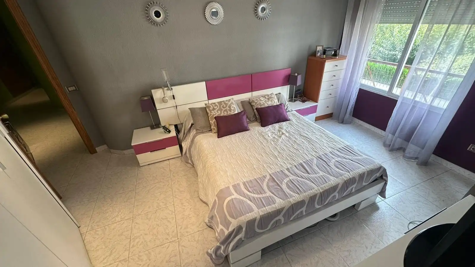 Schlafzimmer von Wohnungen zum Verkauf in Castellón de la Plana / Castelló de la Plana mit Abstellraum, Möbliert und Balkon