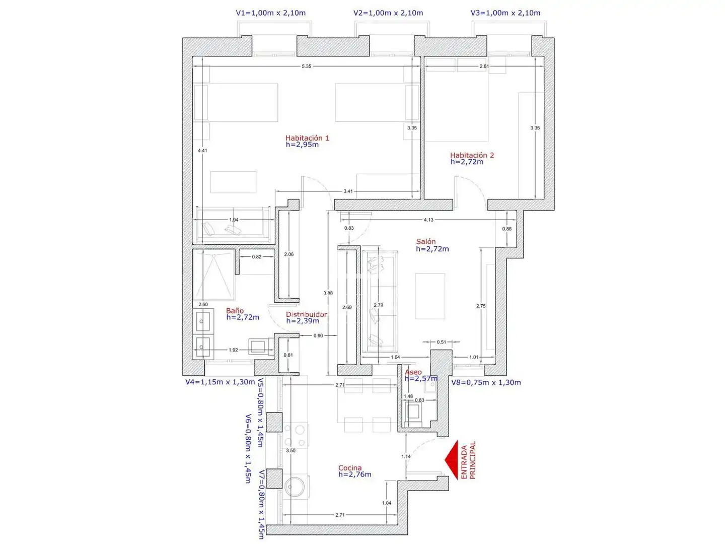 Piso en venta en Madrid con Aire acondicionado, Parquet y Balcón