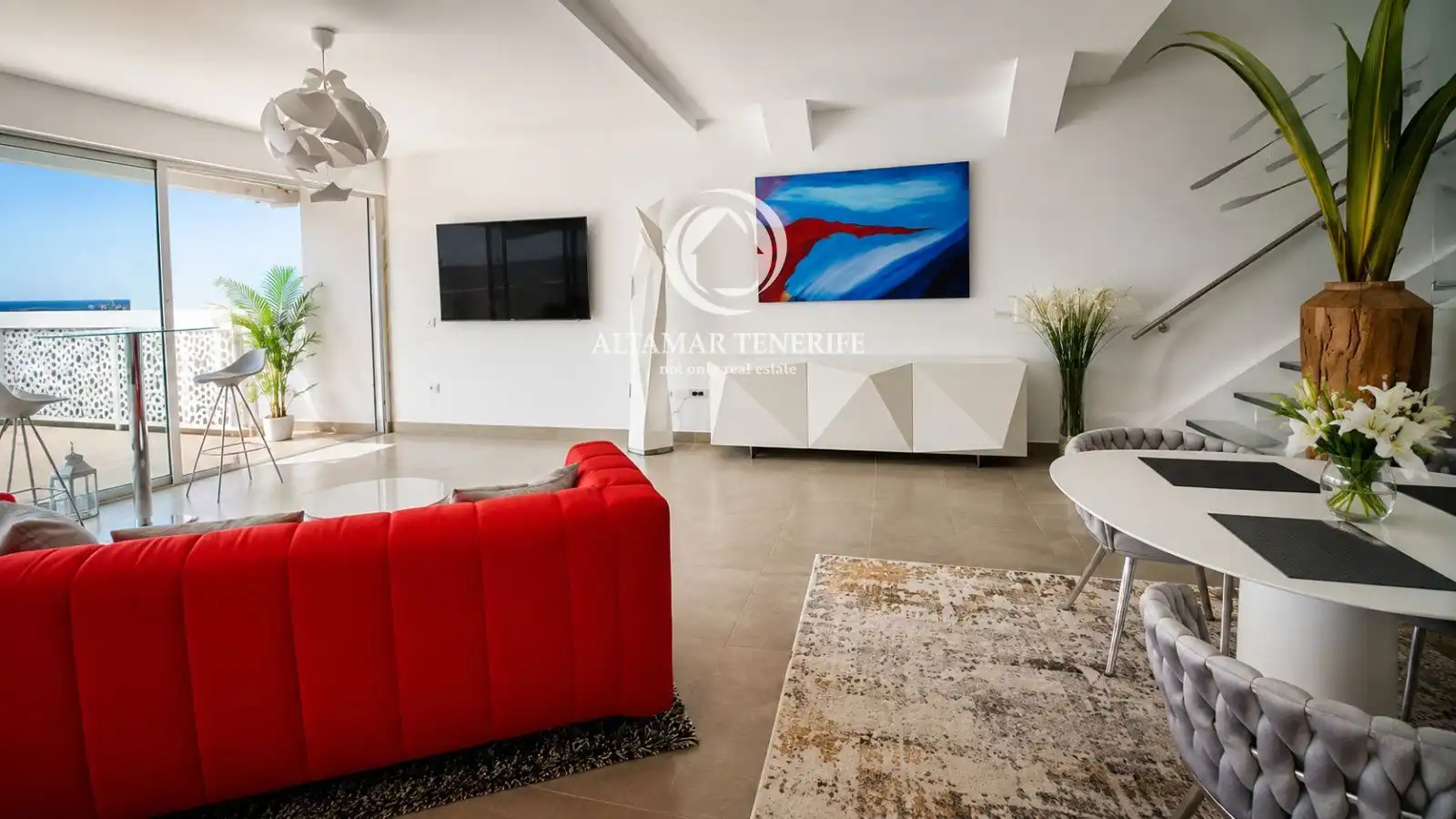 Sala de estar de Apartamento en venta en Adeje con Terraza, Trastero y Piscina