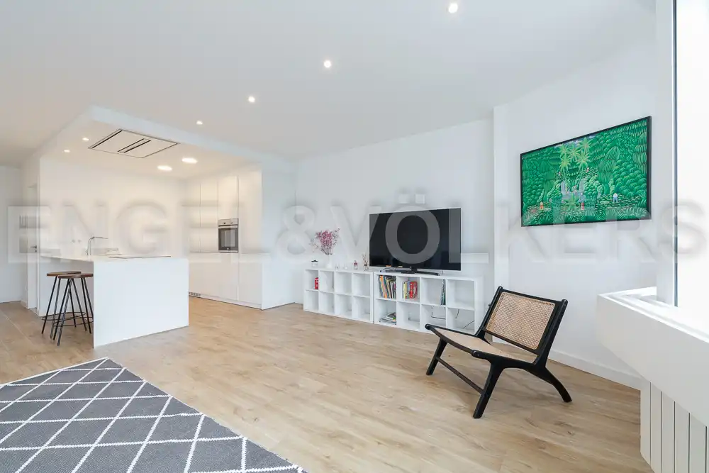 Living room of Flat for rent in Vigo   with Heating and Furnished
