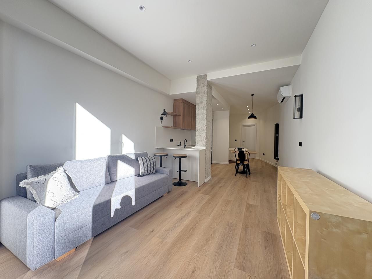 Living room of Planta baja to rent in  Madrid Capital  with Air Conditioner, Heating and Furnished