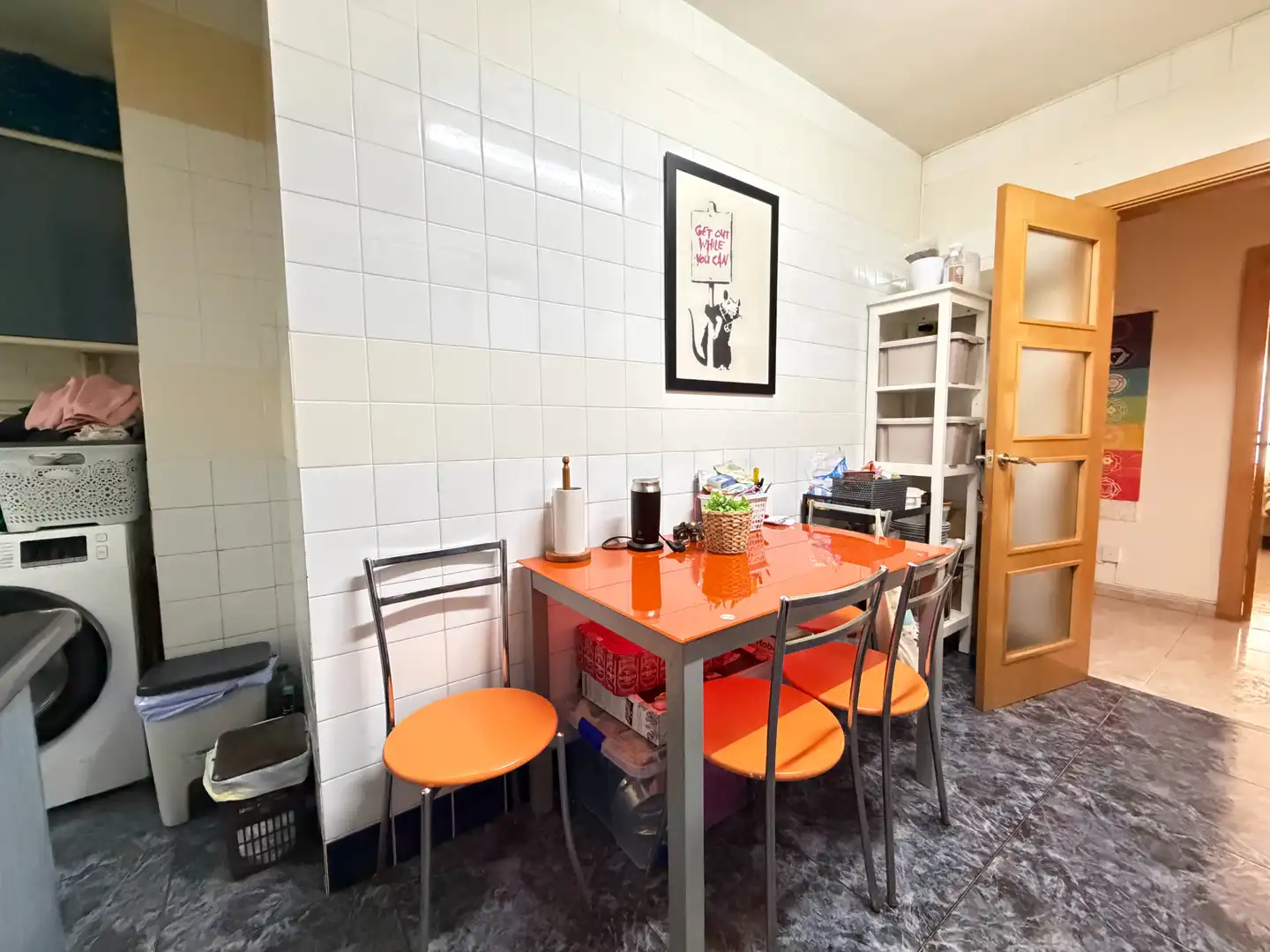 Cocina de Piso en venta en Santa Margarida I Els Monjos con Calefacción, Terraza y Amueblado