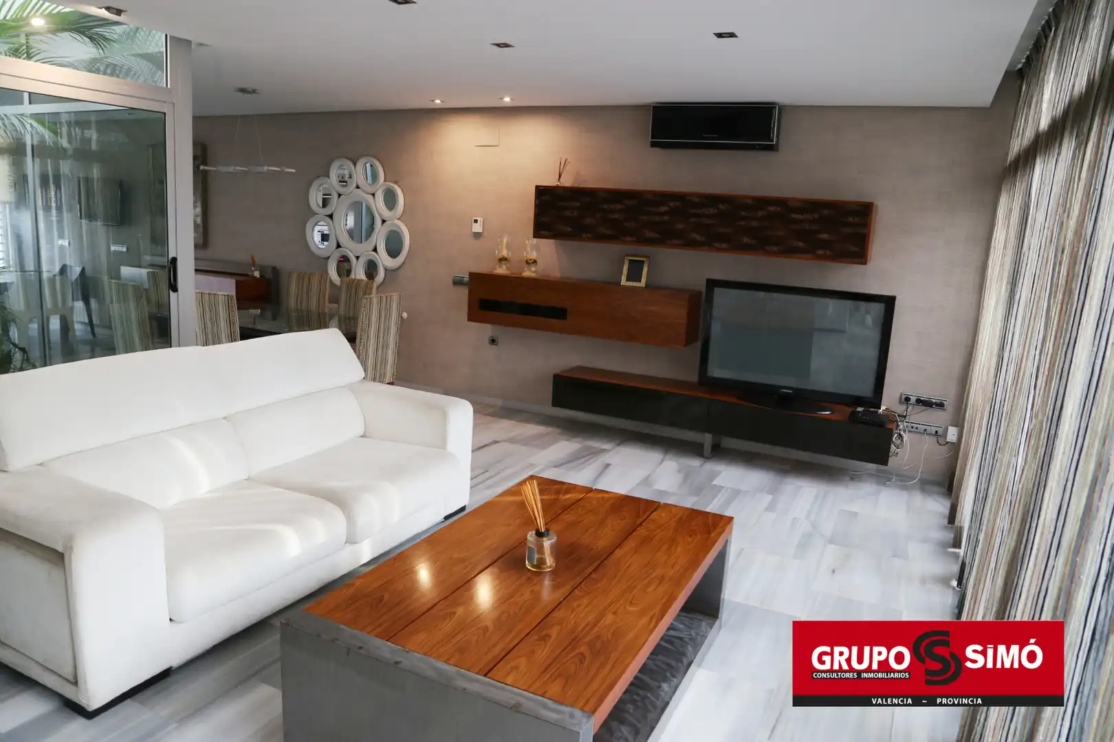 Sala de estar de Casa o chalet en venta en Massamagrell con Aire acondicionado, Calefacción y Parquet
