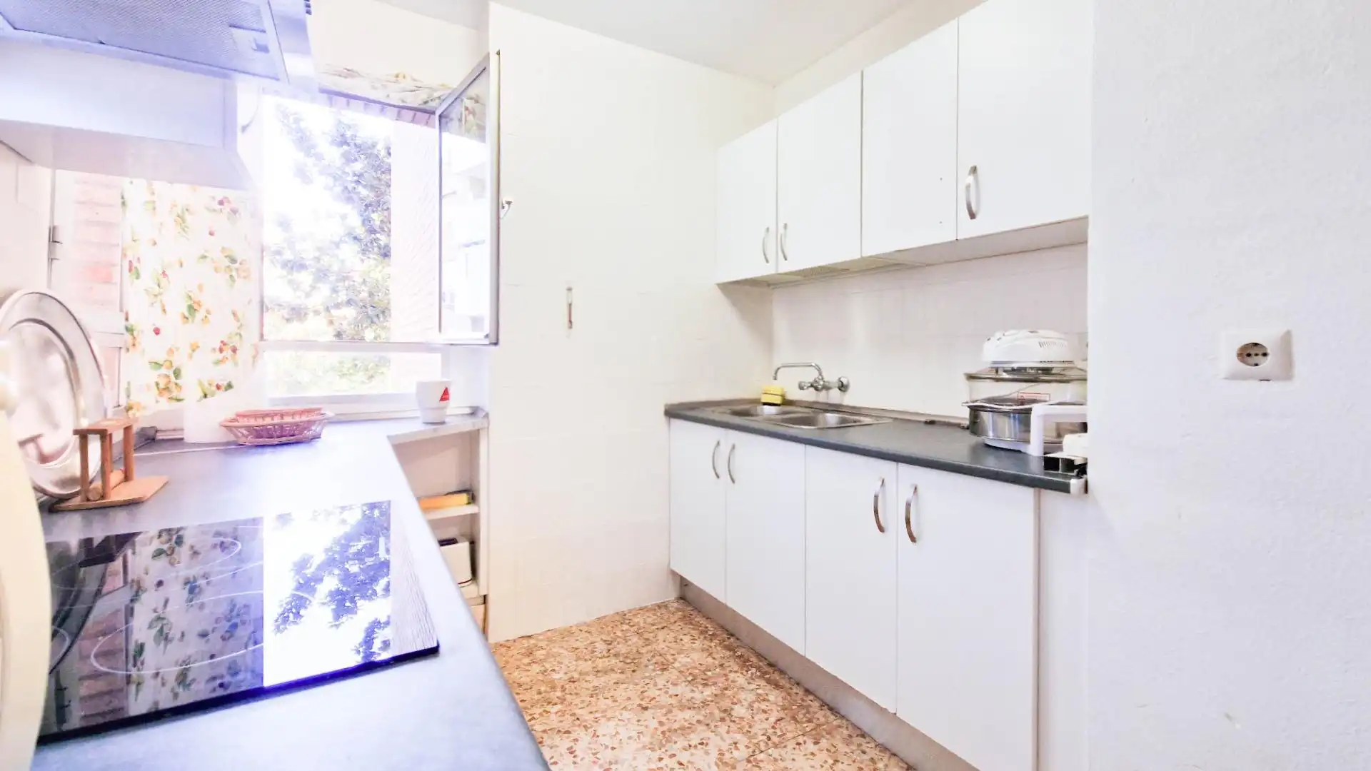 Küche von Wohnung zur Miete in Badajoz mit Privatgarten, Möbliert und Balkon