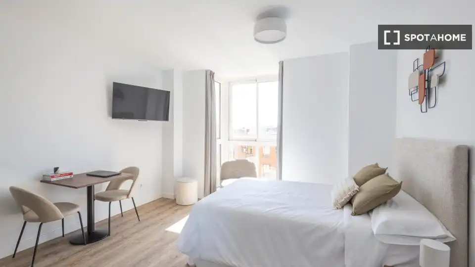 Bedroom of Flat for rent in Madrid  with Air Conditioner, Heating and Furnished