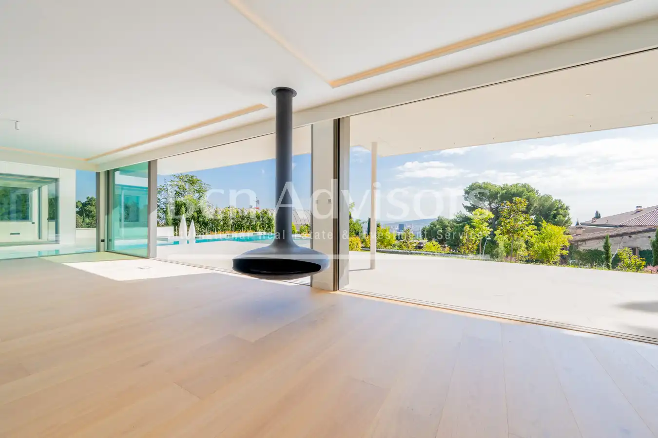 Sala de estar de Casa o chalet en venta en Barcelona con Aire acondicionado, Calefacción y Jardín privado