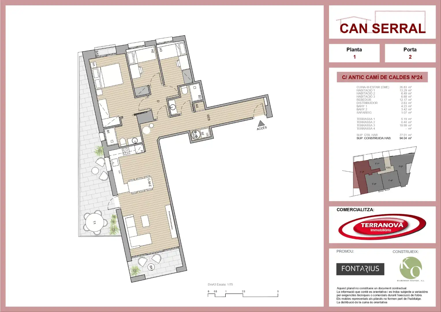 Flat for sale in L'Ametlla del Vallès  with Heating, Terrace and Balcony