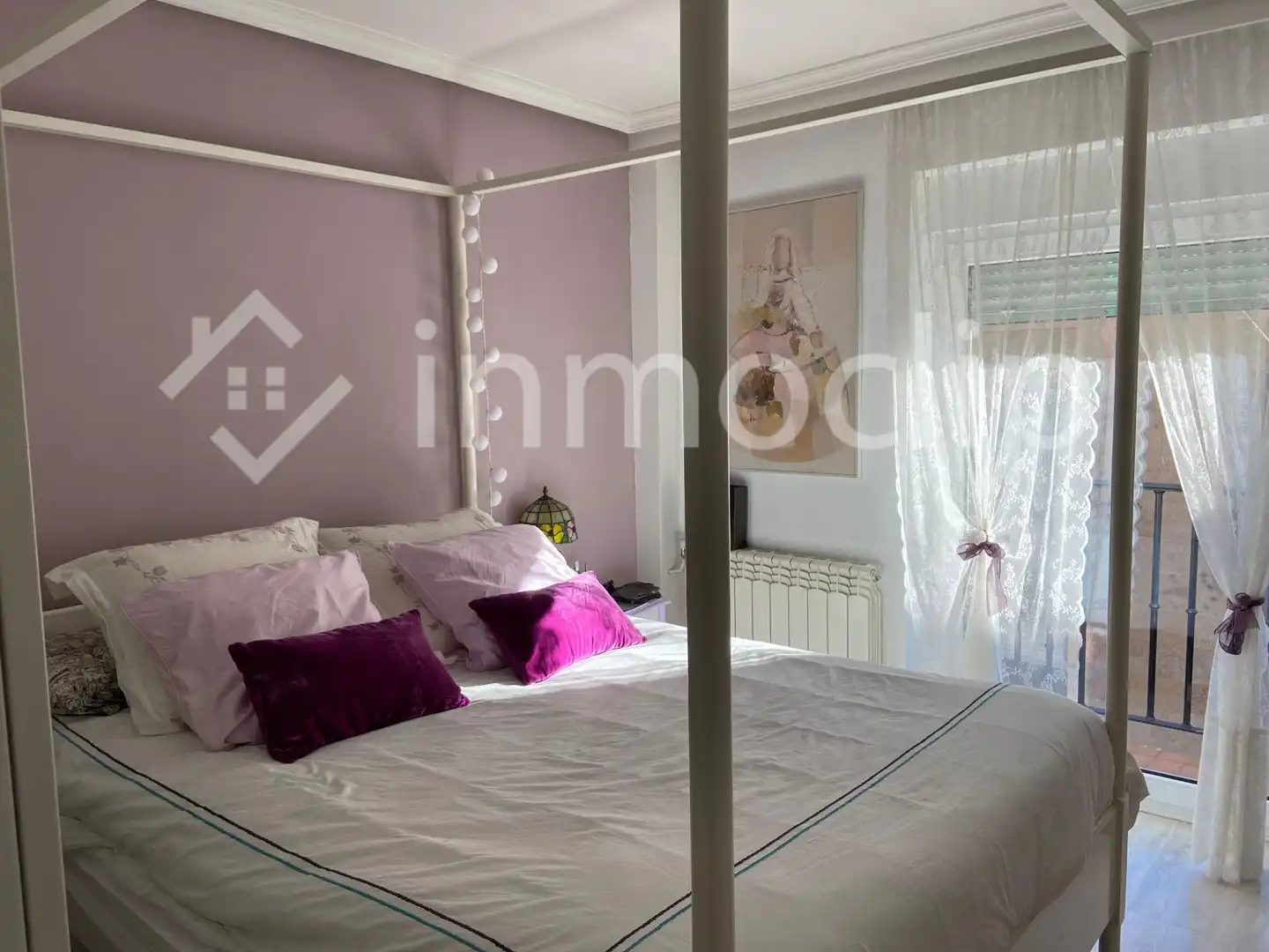 Bedroom of Flat for rent in Salamanca  with Heating, Terrace and Furnished