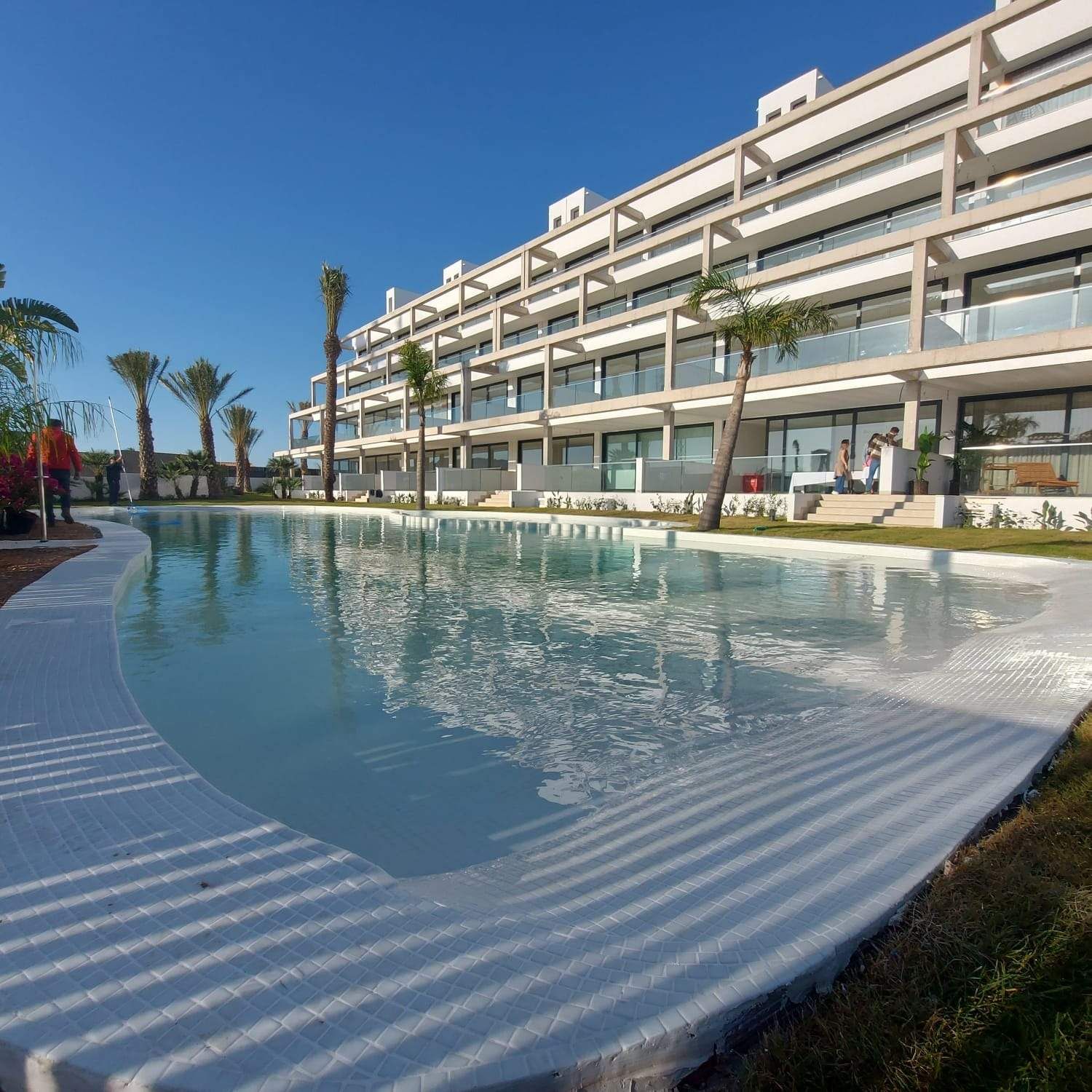 Swimming pool of Apartment for sale in Los Alcázares  with Air Conditioner, Terrace and Storage room