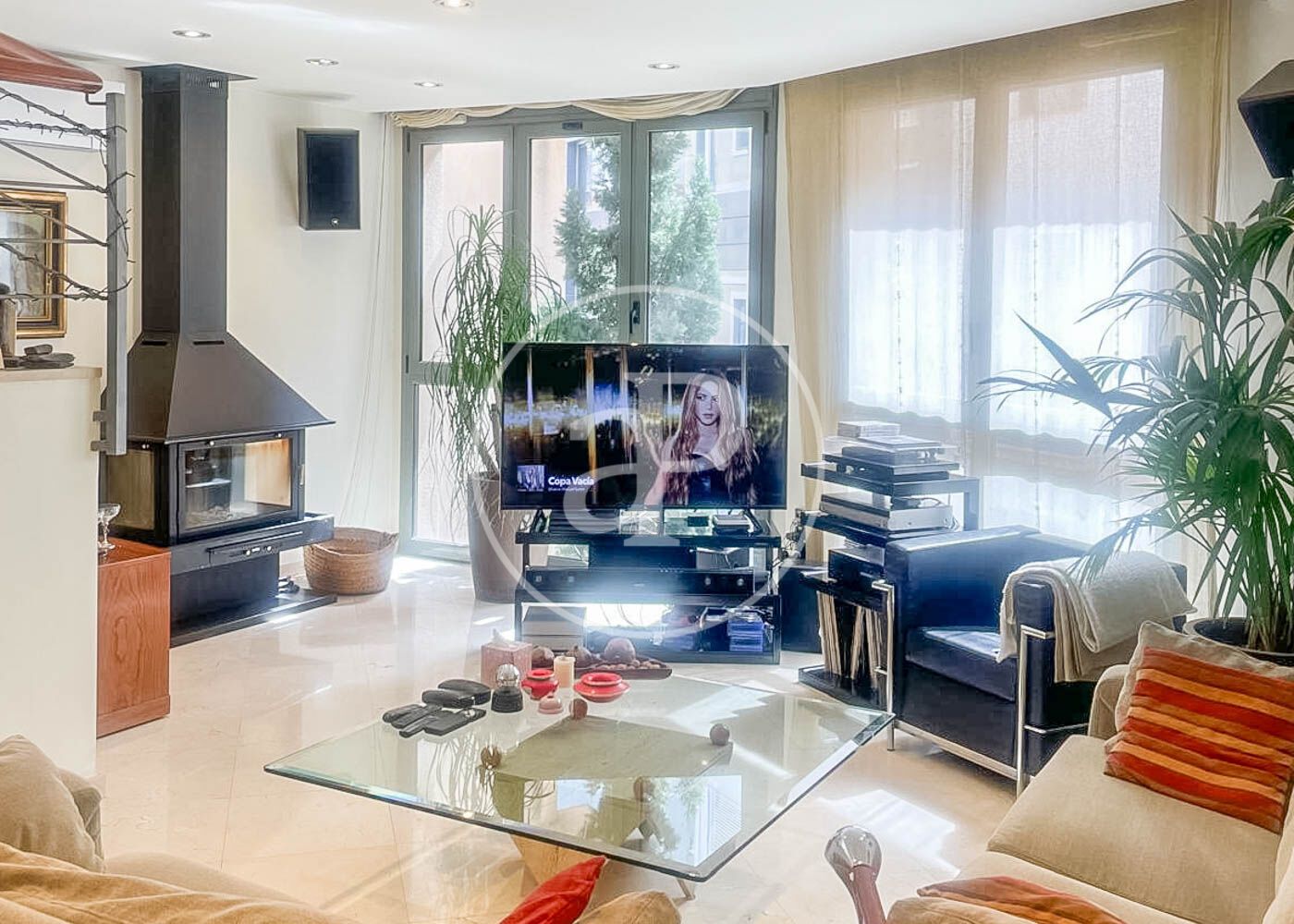 Living room of House or chalet to rent in  Barcelona Capital  with Air Conditioner, Heating and Terrace