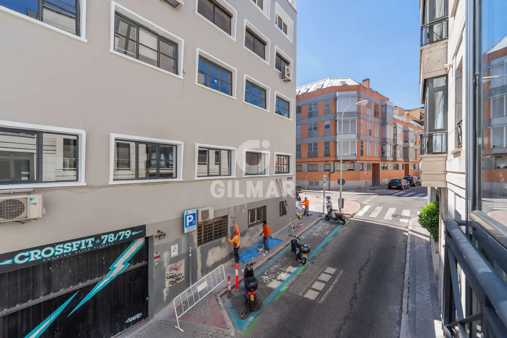 Exterior view of Flat for sale in Madrid  with Heating, Private garden and Storage room
