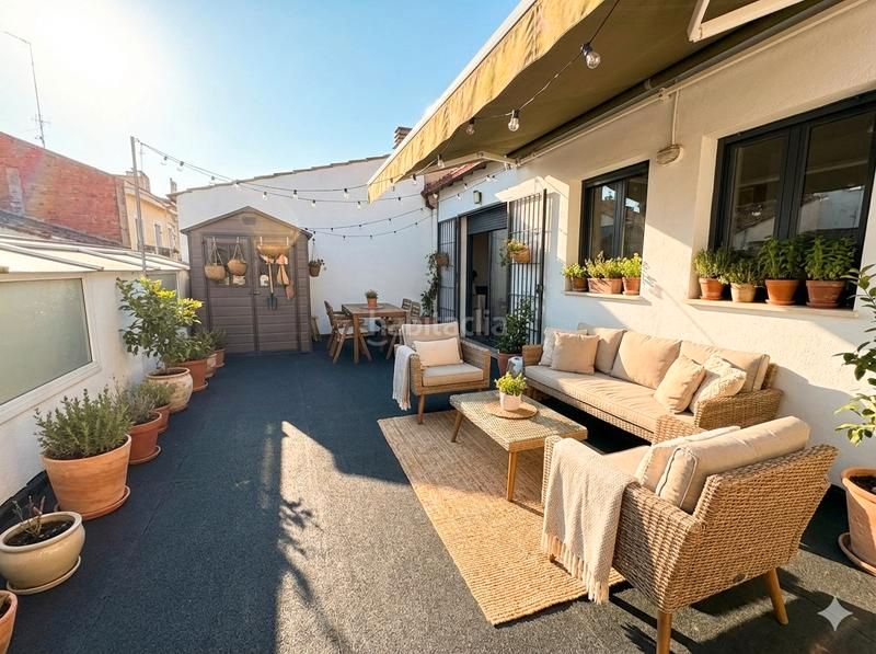 Terrace of Flat for sale in Mollet del Vallès  with Air Conditioner, Heating and Parquet flooring