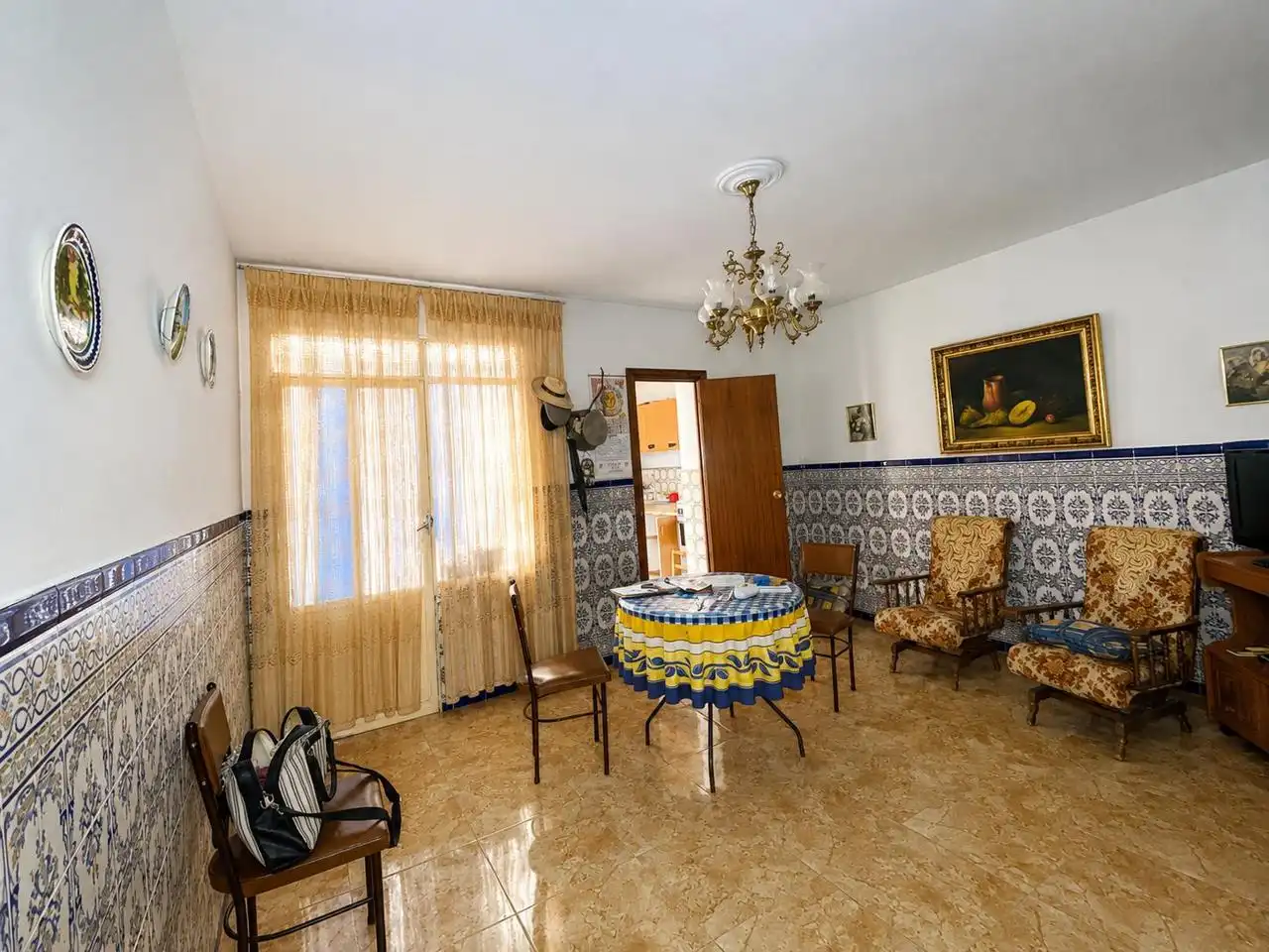 Sala de estar de Casa o chalet en venta en La Zarza (Badajoz) con Terraza
