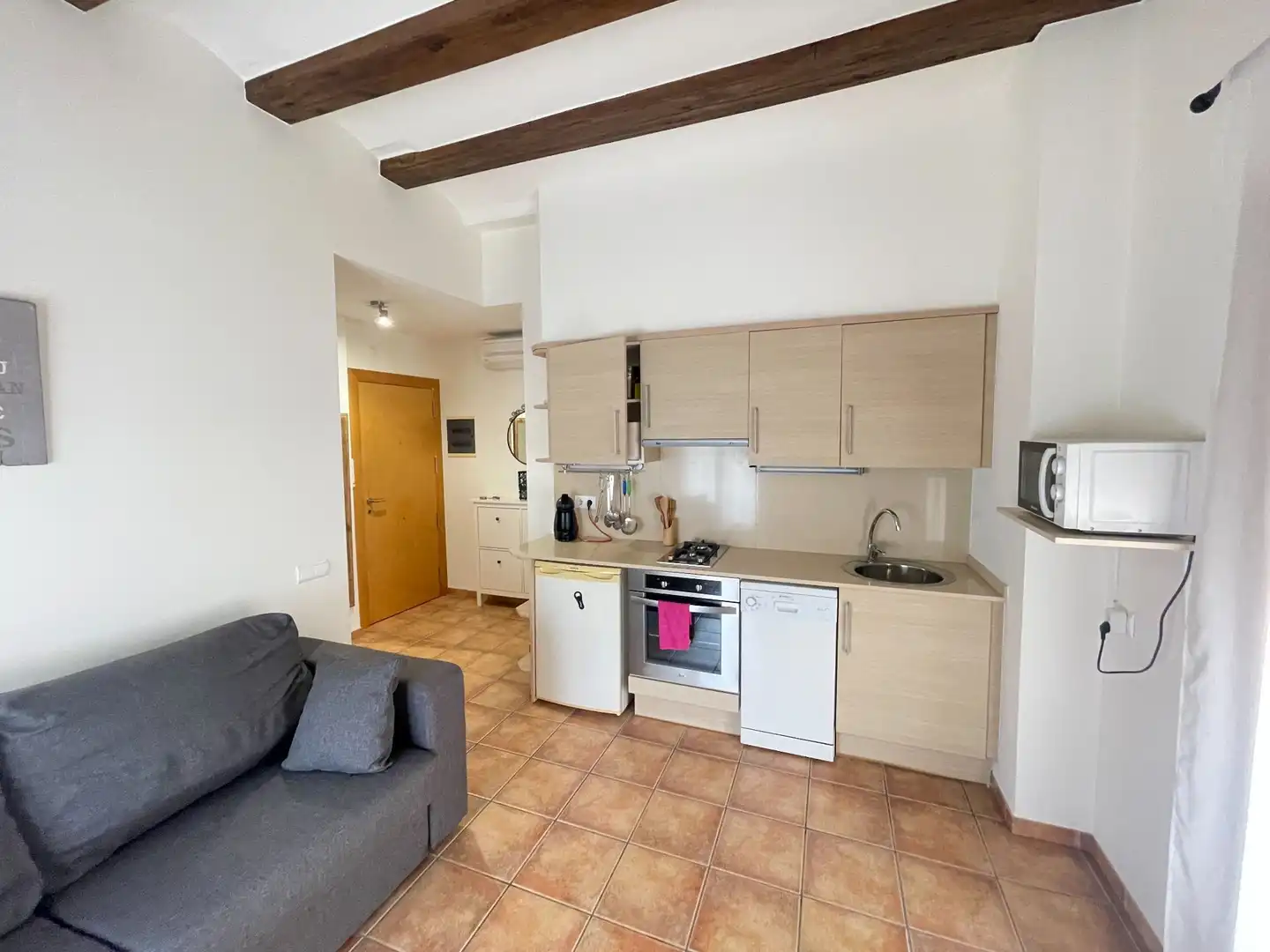 Kitchen of Flat for sale in Tivenys  with Air Conditioner, Heating and Terrace