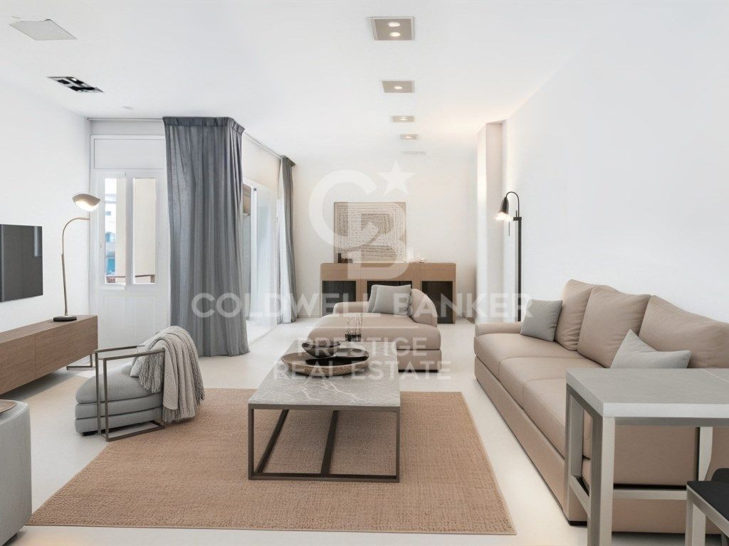 Sala d'estar de Pis en venda en  Barcelona Capital amb Terrassa