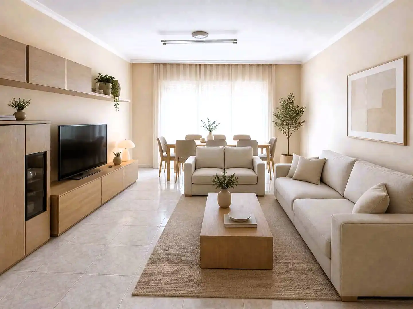 Sala de estar de Piso en venta en Lorca con Amueblado