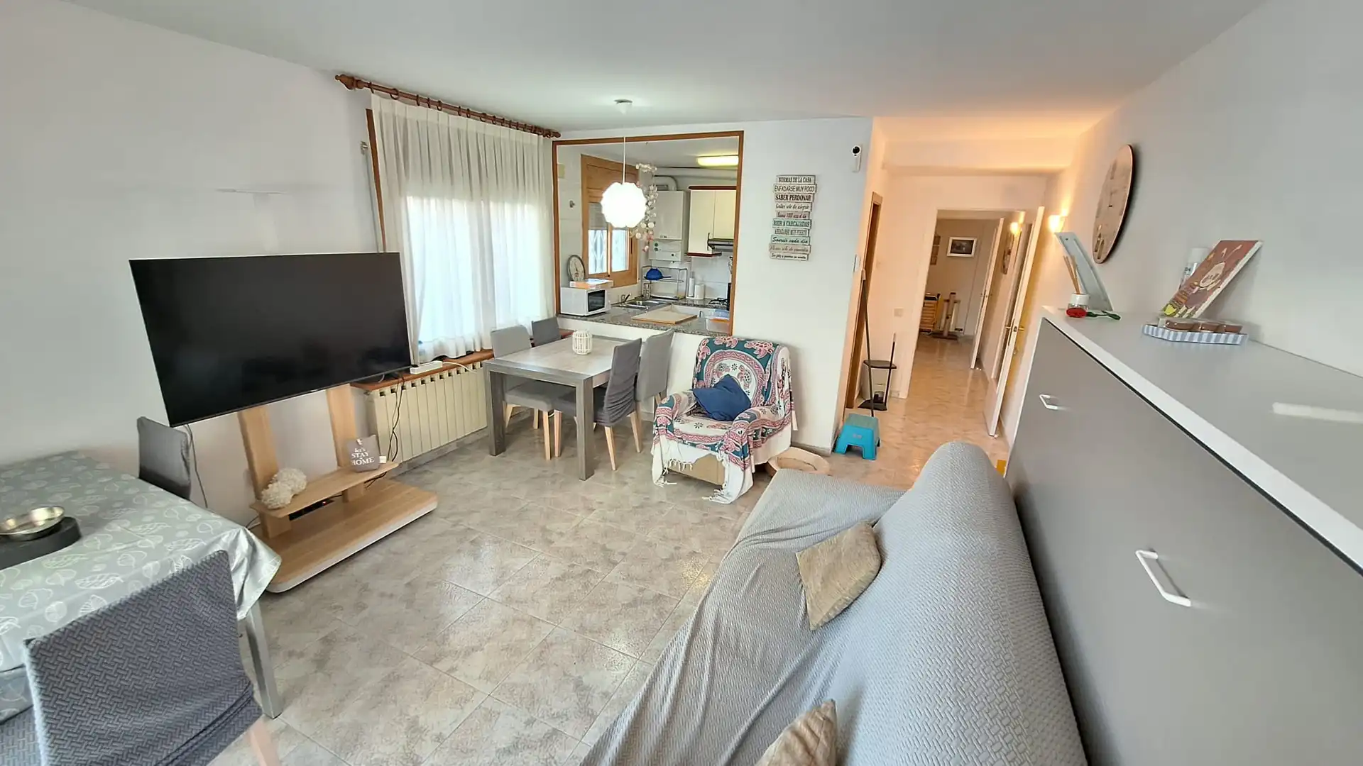 Sala de estar de Apartamento de alquiler en El Vendrell con Calefacción y Jardín privado