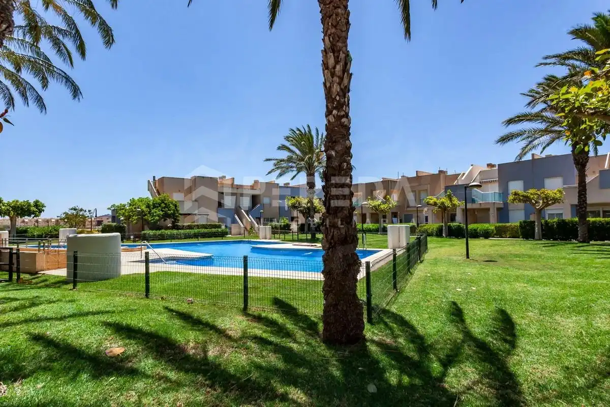 Garden of Flat for sale in Roquetas de Mar  with Air Conditioner, Terrace and Furnished