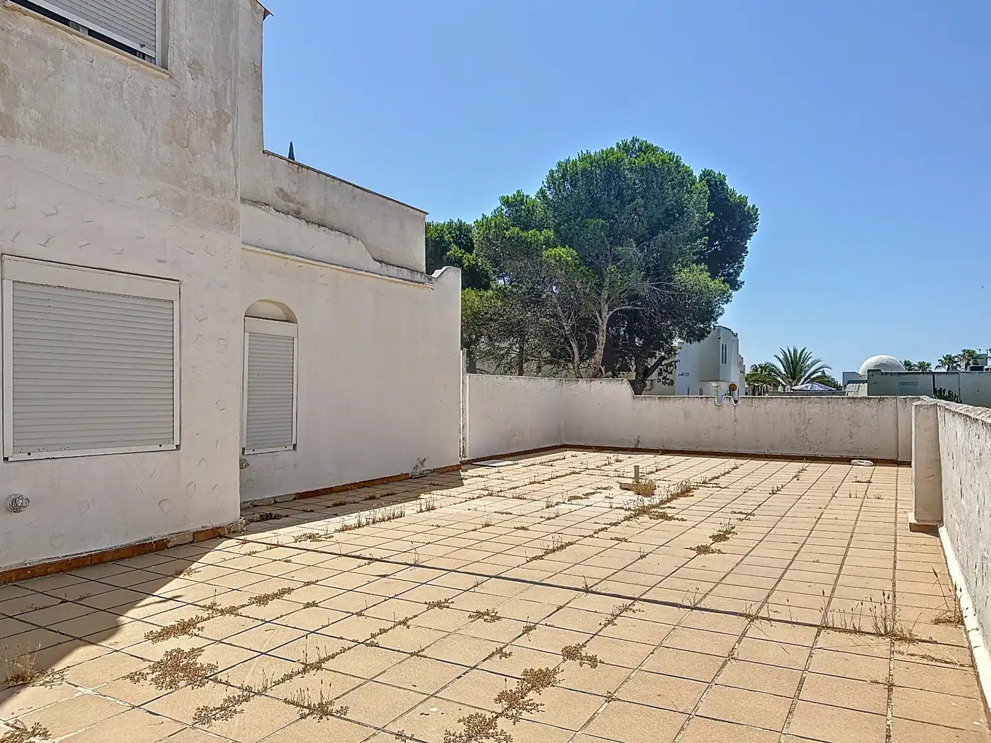 Terraza de Apartamento en venta en Roquetas de Mar con Jardín privado, Terraza y Amueblado