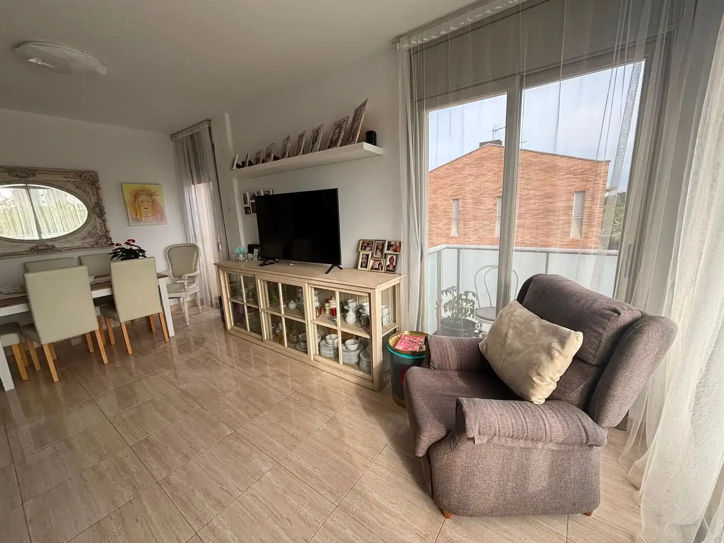 Sala de estar de Piso en venta en Pineda de Mar con Aire acondicionado, Terraza y Balcón