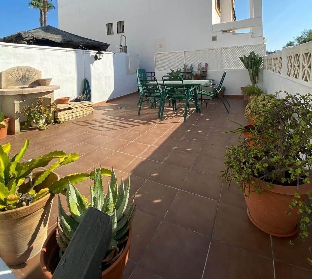 Terrace of Single-family semi-detached for sale in Torremolinos  with Air Conditioner, Private garden and Community pool