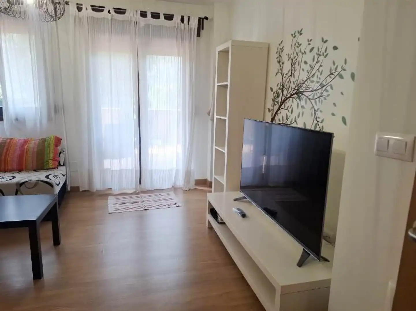 Wohnzimmer von Wohnung zum Verkauf in Rionansa mit Heizung, Privatgarten und Parkett