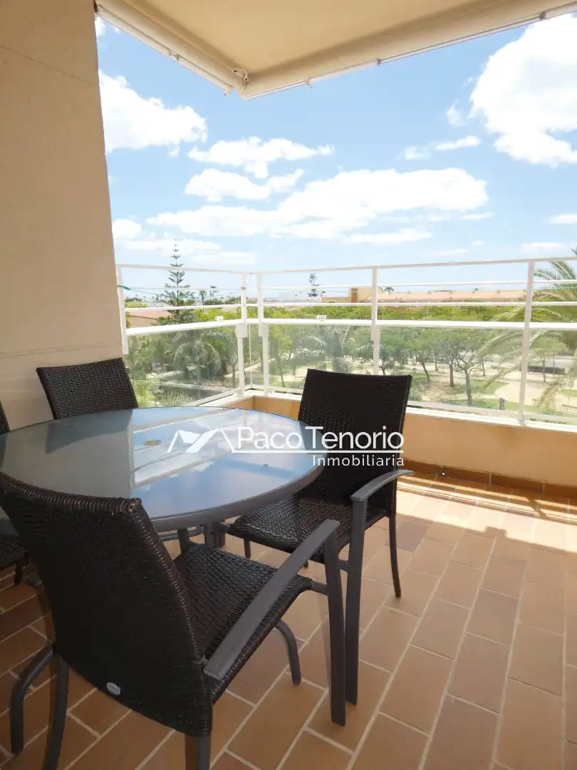 Terraza de Piso de alquiler en La Antilla con Terraza, Amueblado y Horno