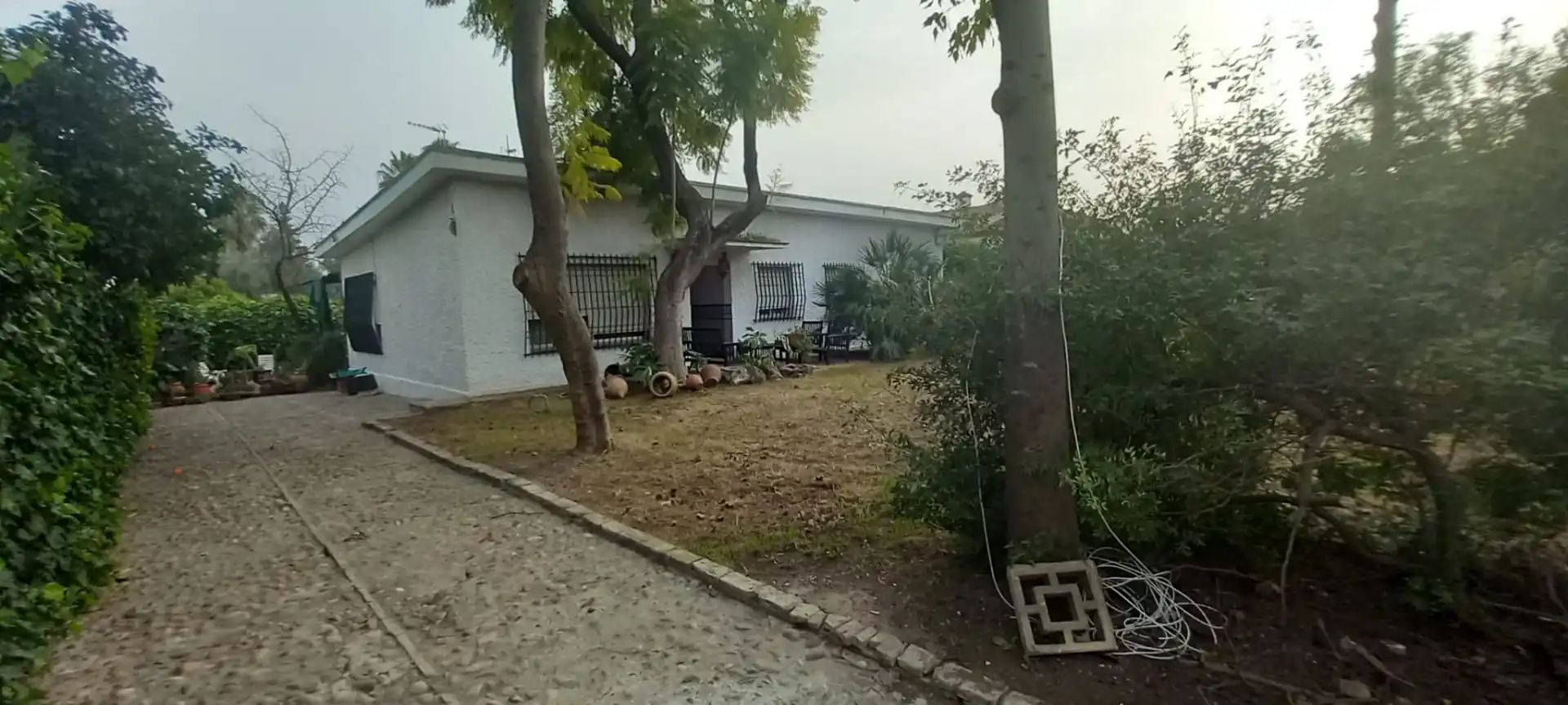 Vista exterior de Casa o chalet en venta en Mairena del Aljarafe con Aire acondicionado, Jardín privado y Piscina