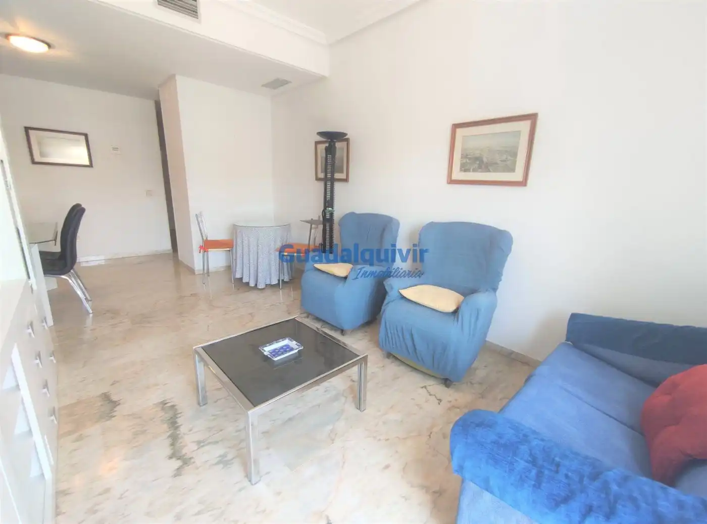 Sala de estar de Piso de alquiler en Sevilla con Aire acondicionado y Terraza