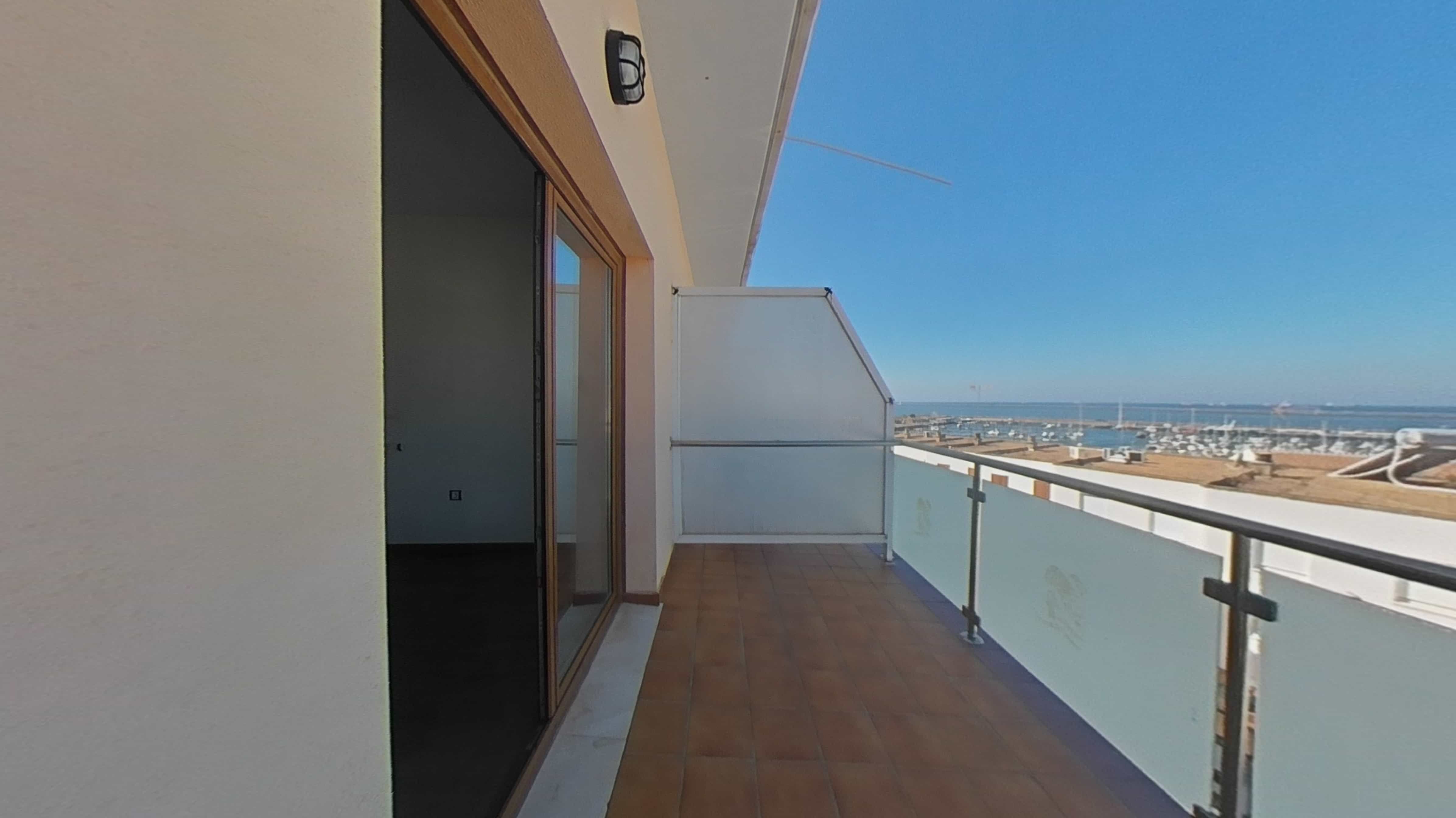 Terrasse von Wohnungen zum verkauf in Mazagón mit Schwimmbad und Balkon