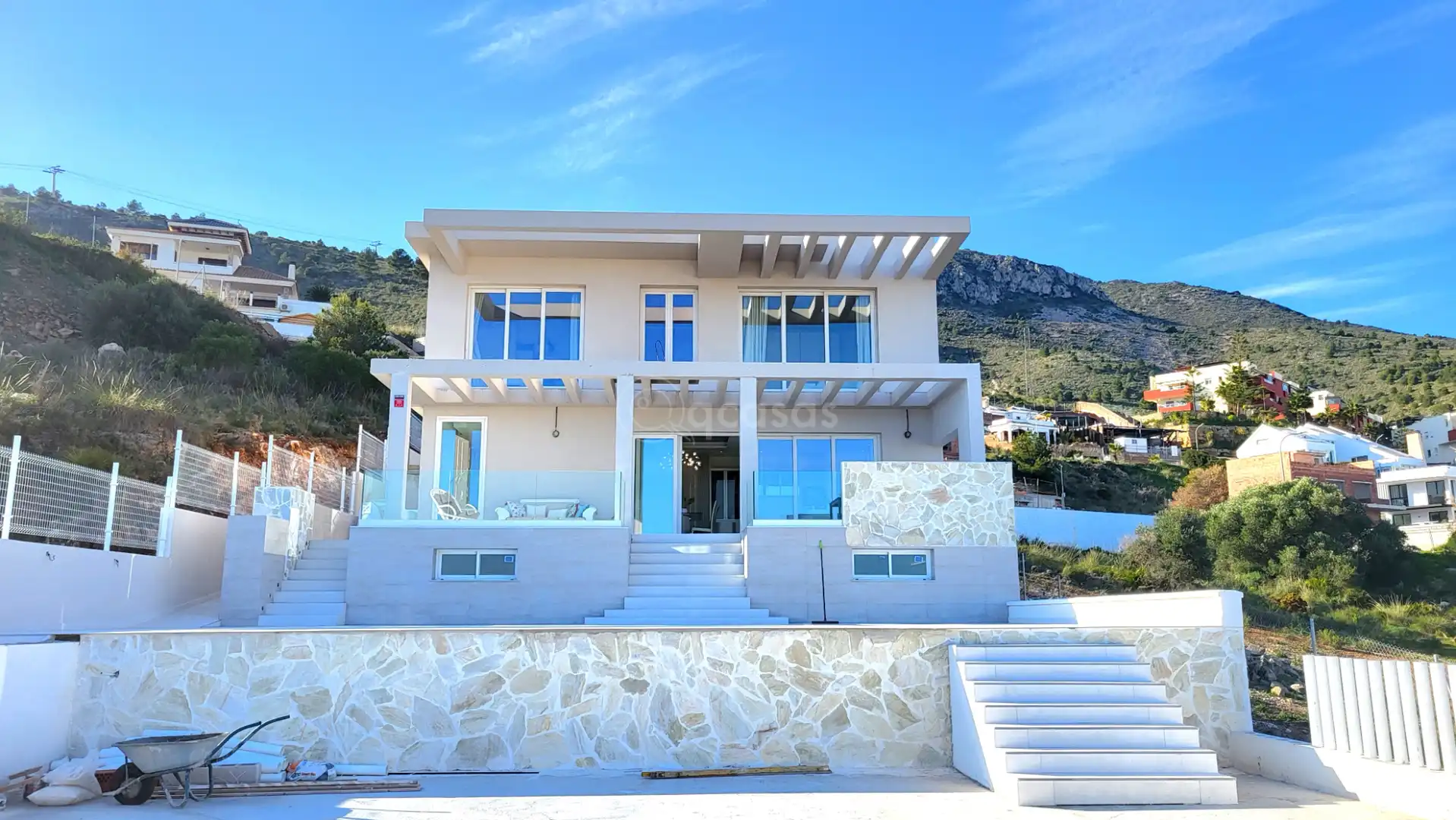 Vista exterior de Casa o chalet en venta en Benalmádena con Aire acondicionado, Calefacción y Jardín privado