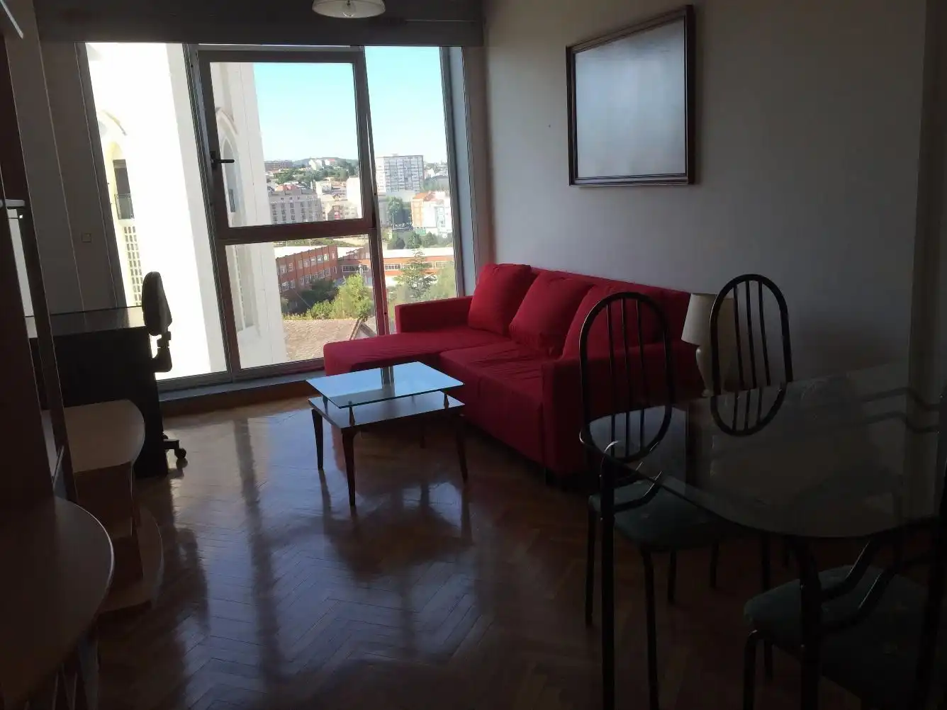 Sala d'estar de Apartament de lloguer en Ferrol amb Calefacció, Parquet i Traster