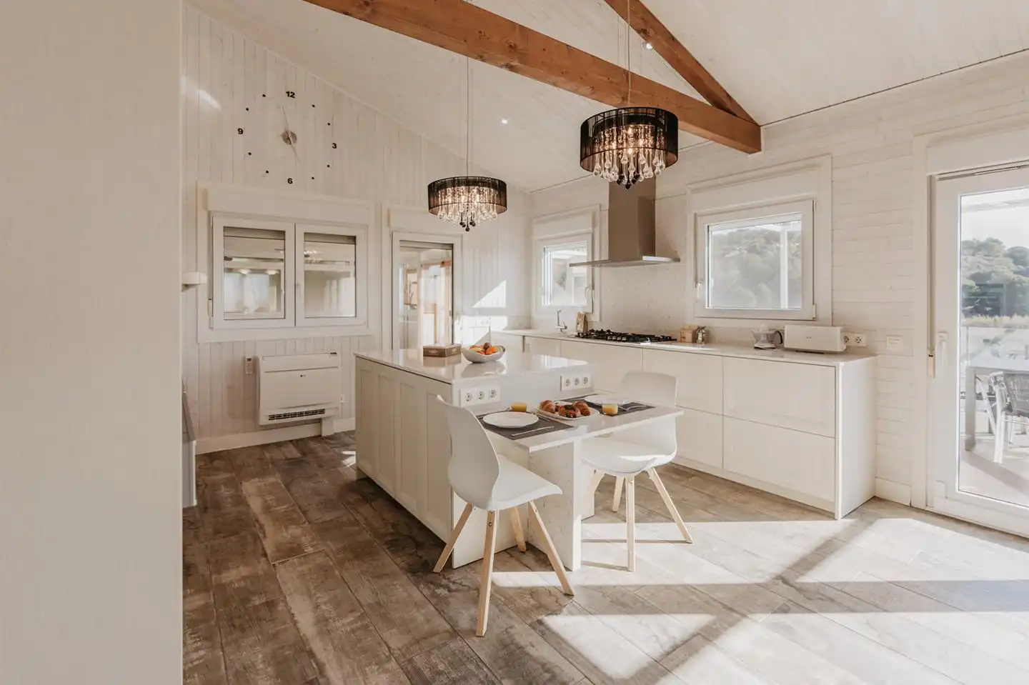 Kitchen of Houses for sale in Pineda de Mar  with Air Conditioner, Heating and Private garden