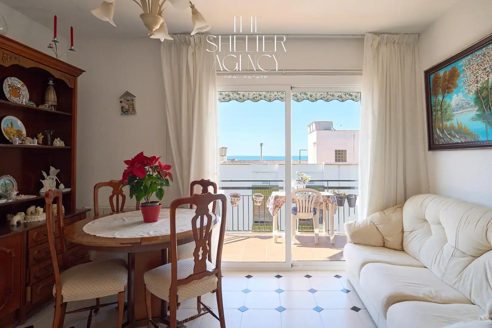 Sala de estar de Ático en venta en Sitges con Calefacción y Terraza