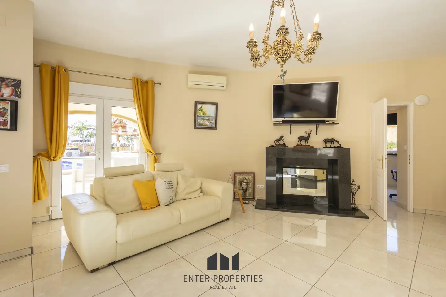 Sala de estar de Piso en venta en Moraira con Aire acondicionado, Calefacción y Piscina