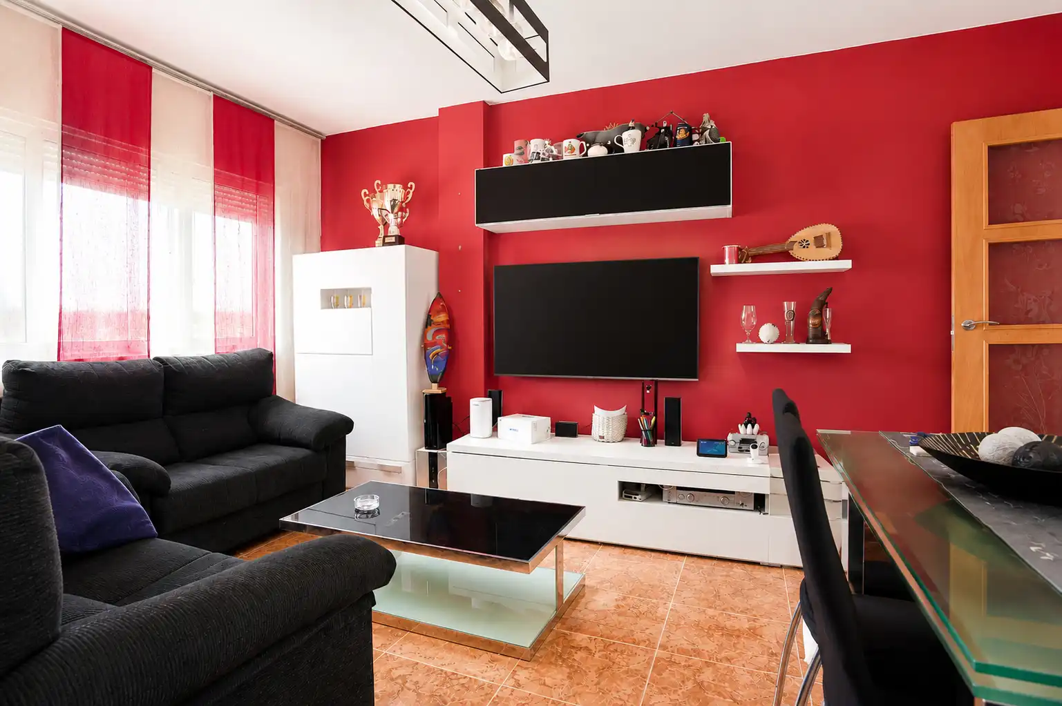 Sala d'estar de Pis en venda en Reus amb Aire condicionat i Moblat