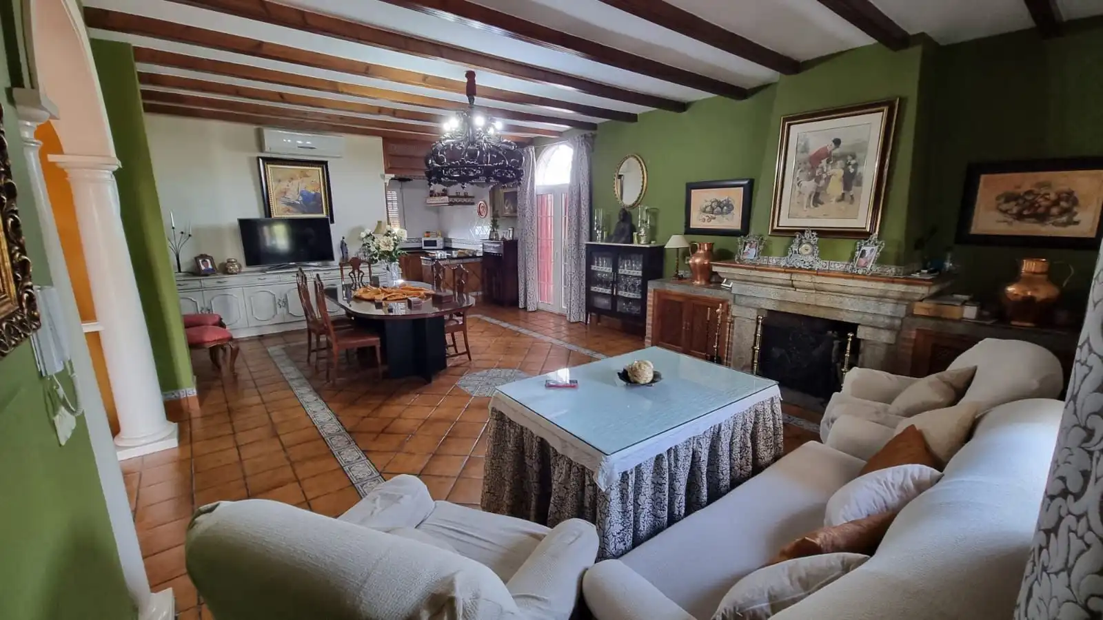 Sala de estar de Casa o chalet en venta en La Rambla con Aire acondicionado, Jardín privado y Terraza