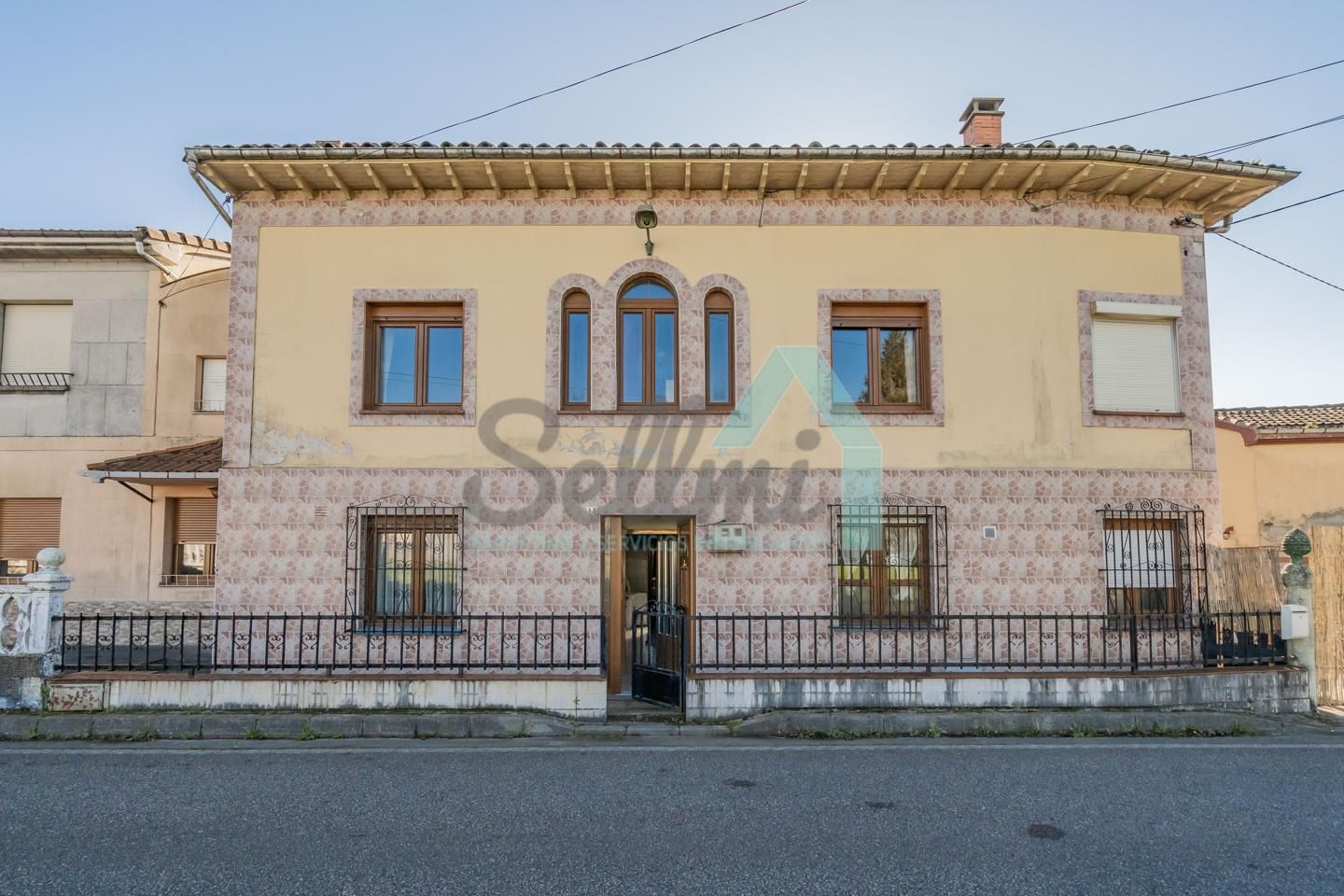 Exterior view of Single-family semi-detached for sale in Siero  with Private garden, Terrace and Storage room