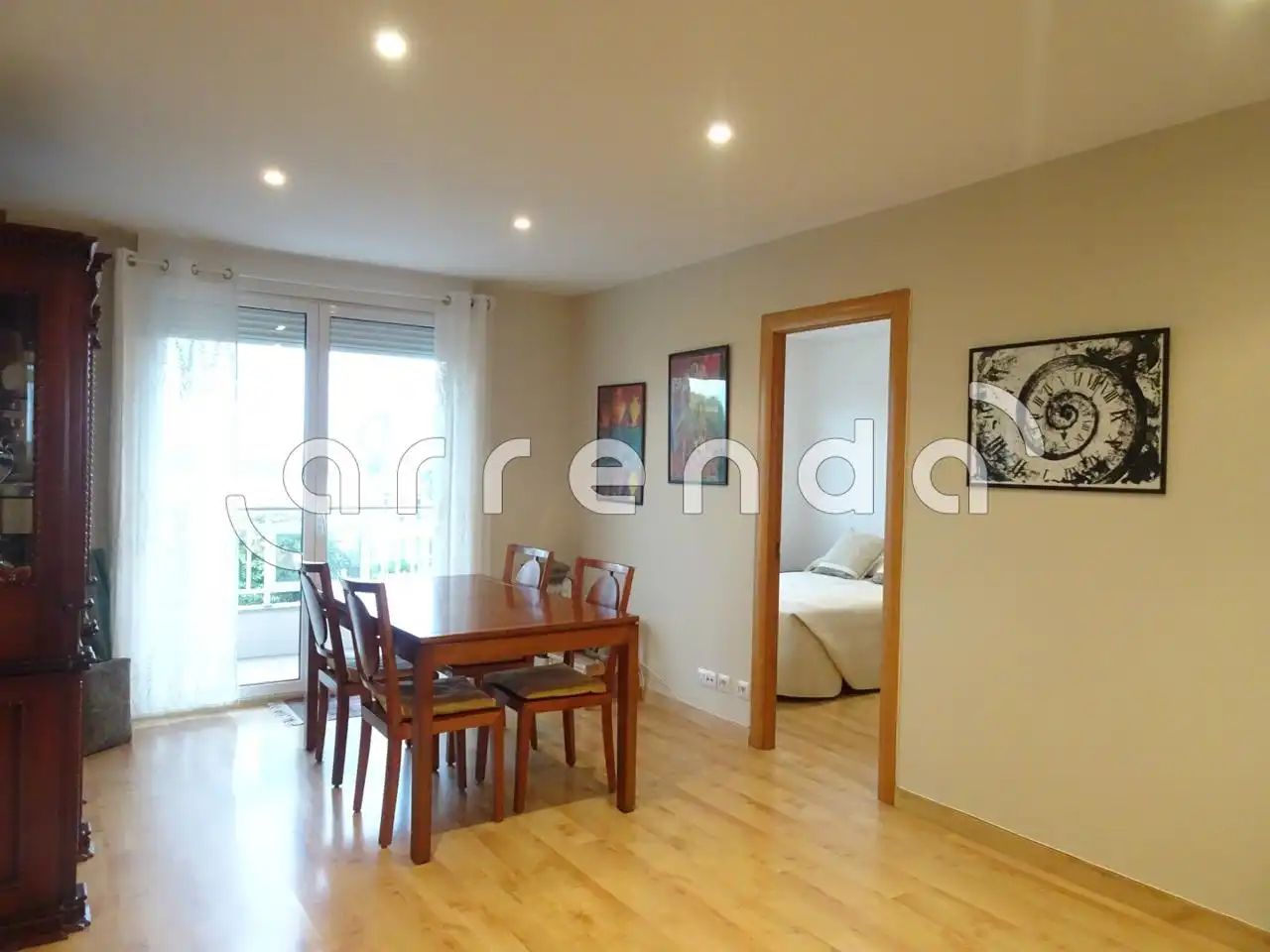 Wohnzimmer von Wohnung zur Miete in Santander mit Heizung, Terrasse und Möbliert