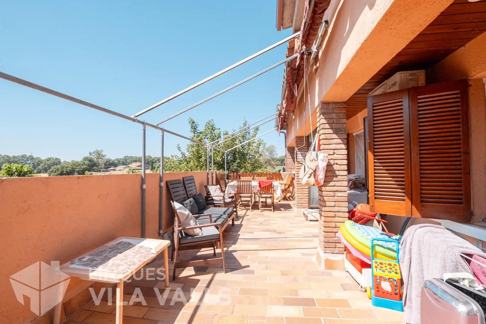Terrace of Flat for sale in Lliçà d'Amunt  with Air Conditioner, Heating and Private garden