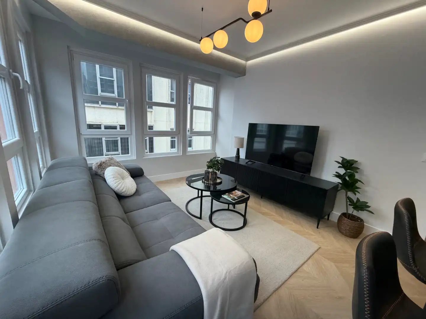 Sala de estar de Piso en venta en Ferrol con Amueblado