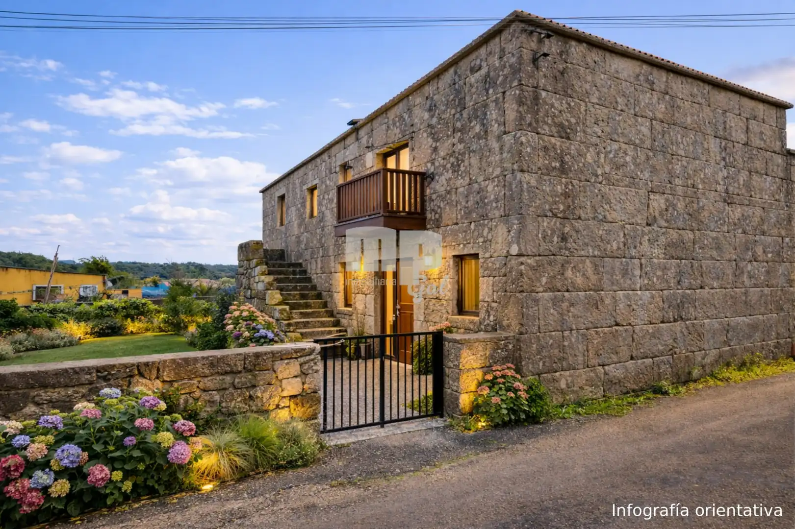 Casa rústica amb jardí en venda a Camiño Rial