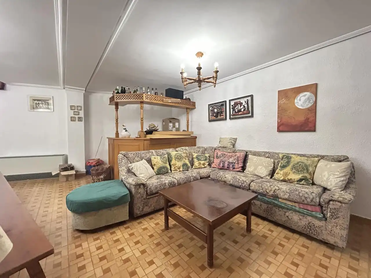 Sala d'estar de Casa adosada en venda en Cintruénigo amb Calefacció, Jardí privat i Terrassa