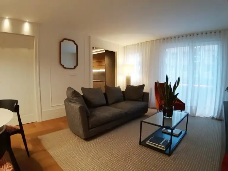 Sala de estar de Piso en venta en Bilbao  con Calefacción, Amueblado y Horno
