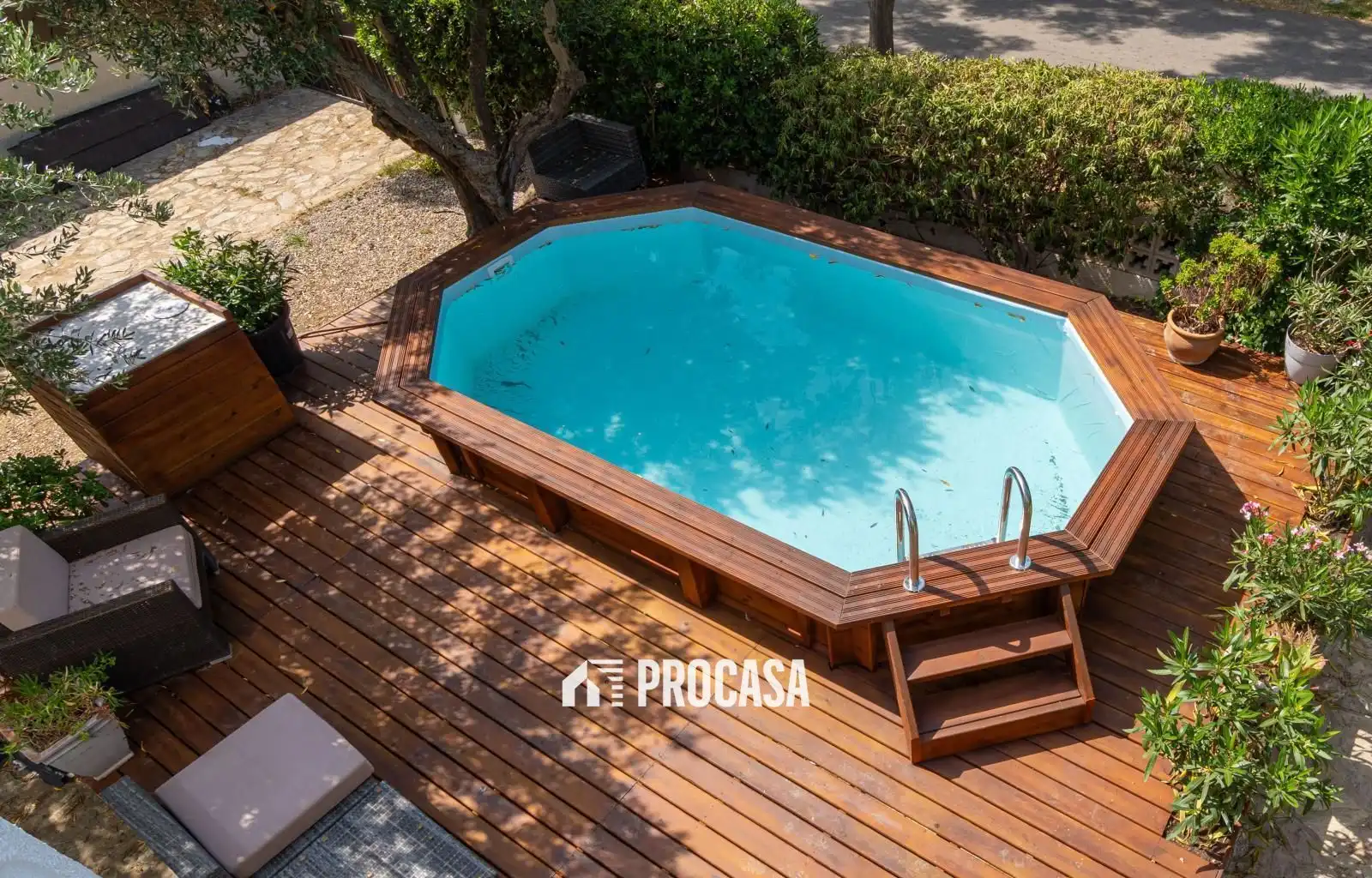 Schwimmbecken von Haus oder Chalet zum Verkauf in Empuriabrava mit Klimaanlage, Heizung und Abstellraum