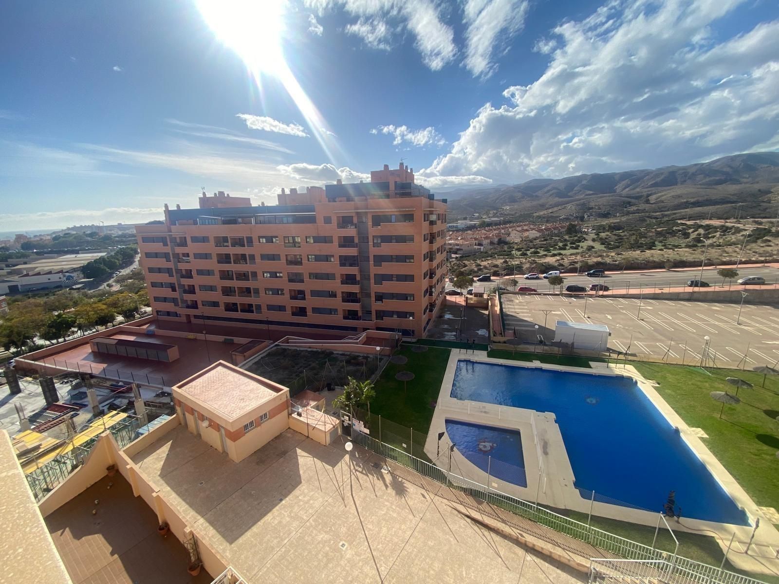 Exterior view of Flat for sale in  Almería Capital  with Air Conditioner, Heating and Private garden