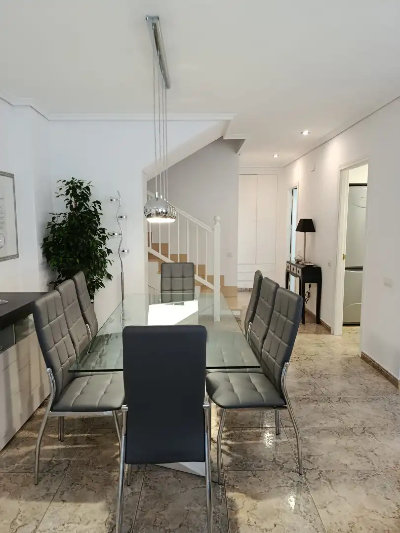 Comedor de Casa adosada en venta en Oropesa del Mar / Orpesa con Aire acondicionado, Terraza y Amueblado
